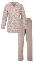 Tenderness dames pyjama - Doorknoop knoopsluiting - Beige - thumbnail
