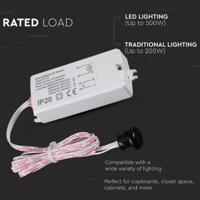 V-TAC 5084 Bewegingsmelder Wit IP20 - thumbnail