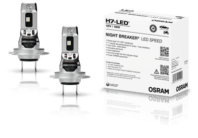 OSRAM Hoofdlamp "night breaker led speed" van lamp h7 led speed 12v16w night breaker