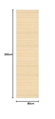 VidaXL Tapijt 80x300 cm bamboe naturel VidaXL Tapijt 80x300 cm bamboe naturel