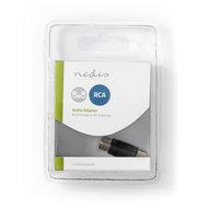 Mono-Audioadapter | RCA Female - RCA Female | Zwart