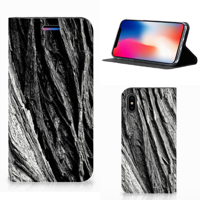Book Wallet Case Apple iPhone X | Xs Boomschors Grijs - thumbnail