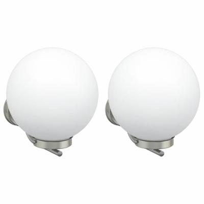 VidaXL Buiten wandlamp 2 pcs zilver 29 x 25 x 33 cm