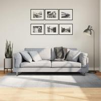 VidaXL Vloerkleed iza laagpolig scandinavisch 140x200 cm grijs - thumbnail