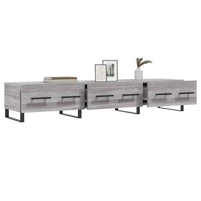 Tv-meubel 150x36x30 cm bewerkt hout grijs sonoma eikenkleurig