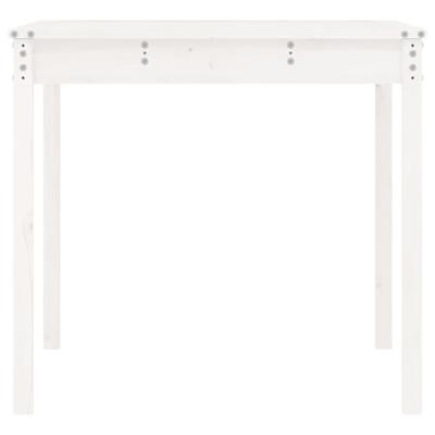 Tuintafel 121x82,5x76 cm massief grenenhout wit