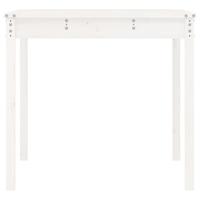 Tuintafel 121x82,5x76 cm massief grenenhout wit - thumbnail