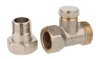 Kirchhoff Radiateurschroefaansluiting, vernikkeld, doorgang, afsluitbaar - 988532125