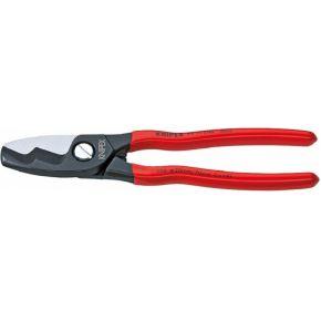 Knipex Kabelschaar met dubbele snijkanten met kunststof bekleed 200 mm - 9511200 Knipex Kabelschaar met dubbele snijkanten met kunststof bekleed 200 mm - 9511200