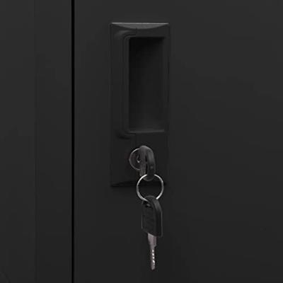 Lockerkast 38x40x180 cm staal zwart Lockerkast 38x40x180 cm staal zwart