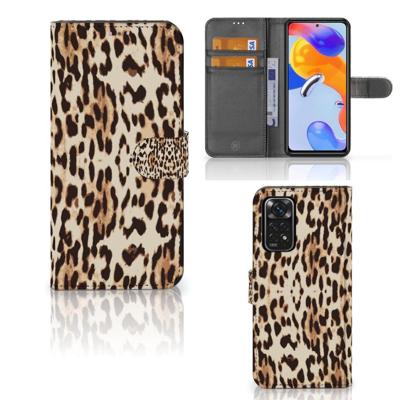 Xiaomi Redmi Note 11 Pro 5G/4G | Telefoonhoesje | Met pasjeshouder | Leopard