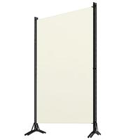 Kamerscherm met 3 panelen 260x180 cm crmewit - thumbnail