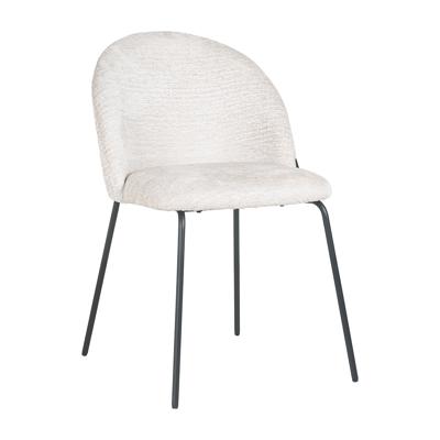 Richmond Eetkamerstoel 'Alyssa' Chenille, kleur Cream Richmond Eetkamerstoel 'Alyssa' Chenille, kleur Cream