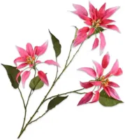 Silk-ka kunsttak poinsettia 119cm fuchsia - thumbnail