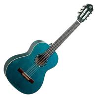 Ortega Family Series R121-3/4OC 3/4-Size Guitar Ocean Blue klassieke gitaar met gigbag - thumbnail