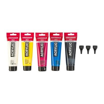 Bruynzeel Amsterdam standard series acrylverf primaire set 120ml, 5dlg. + 3 doseertuiten - thumbnail