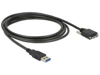 Delock 83599 Kabel USB 3.0 type A male > USB 3.0 type Micro-B male met schroeven 3 m - thumbnail