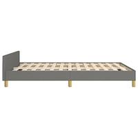 Bedframe zonder matras stof donkergrijs 140x200 cm - thumbnail