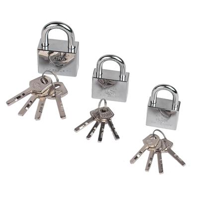 Brüder Mannesmann Hangsloten set 3 dlg chroom (Hobby) - 41430 Brüder Mannesmann Hangsloten set 3 dlg chroom (Hobby) - 41430