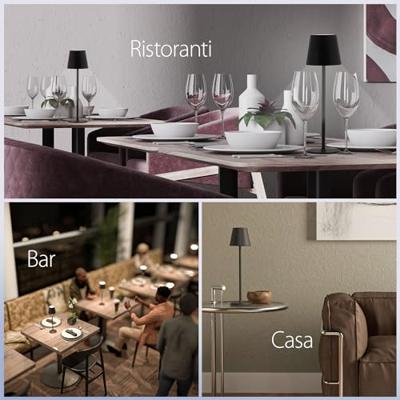 Tafellamp securit georgina led opl dimbaar zwart