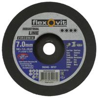 Flexovit abs zirconia 180x7x22.23 za24q t27 rvs | 10 stuk stuks - thumbnail