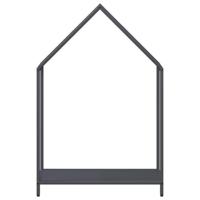 Brandhoutrek 60x25x90 cm koudgewalst staal antracietkleurig - thumbnail