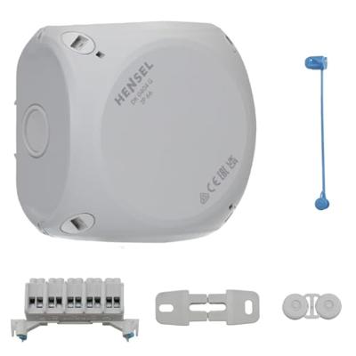 Hensel DK 0404 G Aftakkast (l x b x h) 104 x 104 x 70 mm Grijs IP66 1 stuk(s)