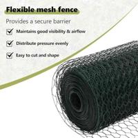 VidaXL Afrasteringspaal groen 10 x 0,5 m (36 mm gaas) staal en pvc - thumbnail