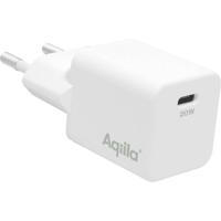 Aqiila W1 USB-oplader 20 W 1x USB-C Wit Binnen - thumbnail