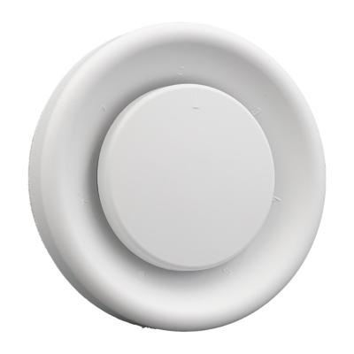 Ventielrooster 7 standen dia 100/125 mm, kunststof wit