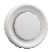 Ventielrooster 7 standen dia 100/125 mm, kunststof wit - thumbnail