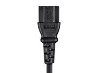 Monoprice 106329 3ft 18AWG Power Extension Cord Kabel met 3 Dirigent PC - Zwart - thumbnail