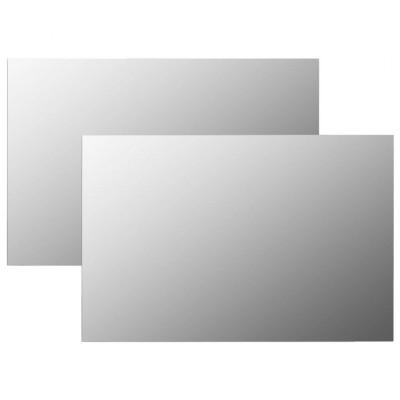 VidaXL Wandspiegels 2 st rechthoekig 60x40 cm glas VidaXL Wandspiegels 2 st rechthoekig 60x40 cm glas