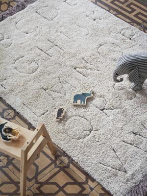 Wasbaar tapijt ABC - LORENA CANALS ecru