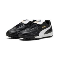 PUMA King Top Turf Voetbalschoenen (TF) Zwart Wit Goud - thumbnail