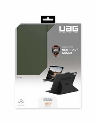 Urban Armor Gear Scout Folio Back cover Zwart, Olijf Tabletcover