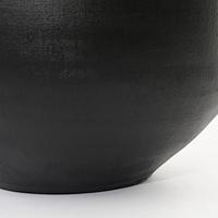 Mica Decorations Douro Bloempot - H18 x Ø20 cm - Mat - Zwart - thumbnail