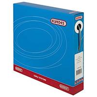 Elvedes Schakel buitenkabel met voering 30 meter / ø5,0mm - zilver (30 meter in doos) - thumbnail