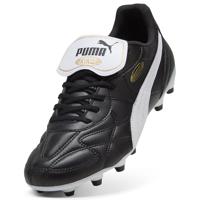 PUMA King Top Gras / Kunstgras Voetbalschoenen (MG) Zwart Wit Goud - thumbnail