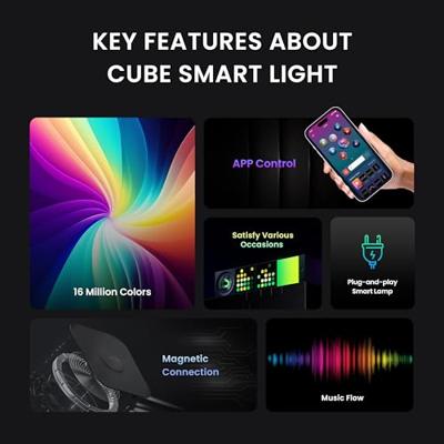 Yeelight Cube Slimme tafellamp Wi-Fi/Bluetooth