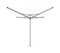 Brabantia essential droogmolen met kunststof bodemhuls 40 meter metallic grey - thumbnail