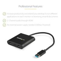 Dock Startech USB32HD2 Zwart - thumbnail