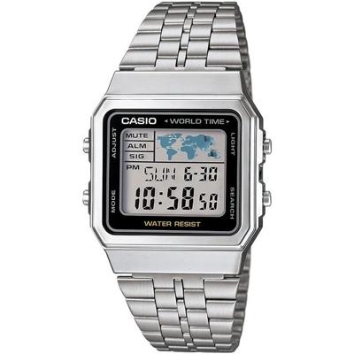 Unisex horloge Casio VINTAGE Zwart Zilverkleurig (Ø 34 mm)