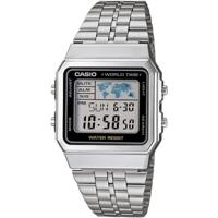 Unisex horloge Casio VINTAGE Zwart Zilverkleurig (Ø 34 mm) - thumbnail