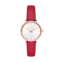 Horlogeband Michael Kors MK2869 Leder Rood 14mm - thumbnail