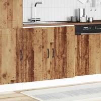 Spoelbakonderkast Kalmar 80x46x81,5 cm bewerkt hout oud hout - thumbnail