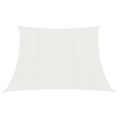 VidaXL Zonnezeil 160 g/m² 4/5x4 m hdpe wit