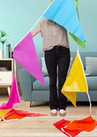 Folat BV Vlaggenlijn xl wit, 10mtr. - thumbnail