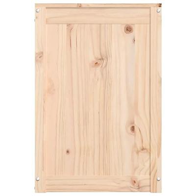 Wasmand 44x44x66 cm massief grenenhout