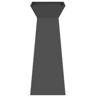 Pilaar Plantenbak 2 pcs Zwart 40 x 40 x 100 cm Staal - thumbnail